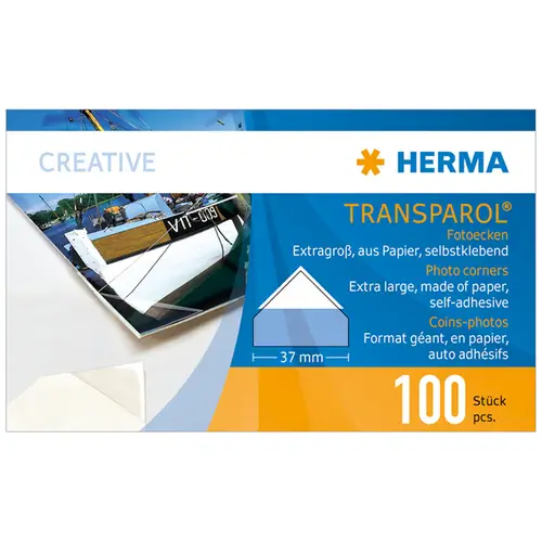 Herma Transparol Fotoecken 2er-Streifen extra-groß VE=100 Stück