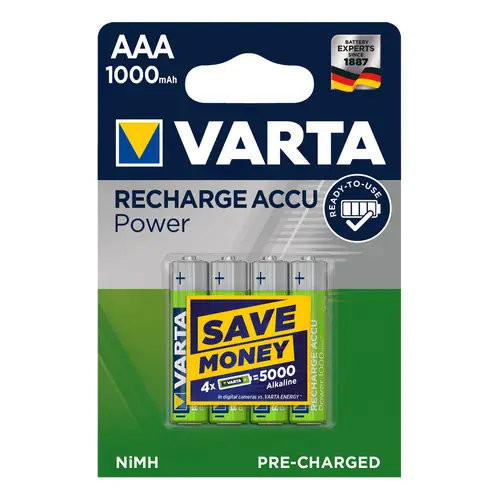 Varta Power Akku Micro (AAA) 4er Blister Ready to Use