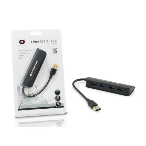 Conceptronic C4PUSB3 Hub 4 Anschlüsse SuperSpeed USB 3.0