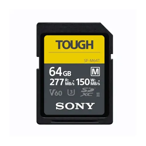 Sony SDXC-Karte 64 GB TOUGH Cl10 UHS-II U3 V60, 277/150 MB/s
