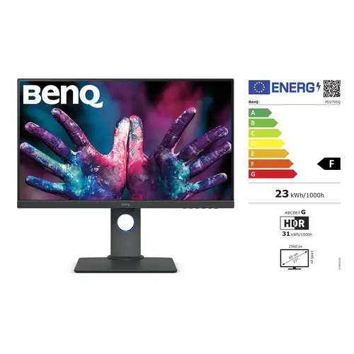 BenQ PD2705Q 68,58 cm (27') schwarz WQHD DesignVue Grafik-Monitor"