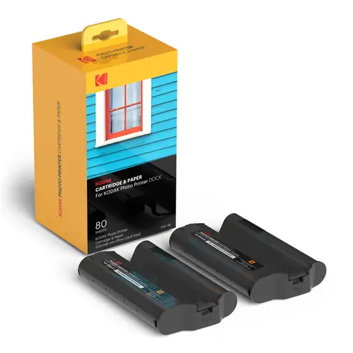 Kodak PHC-80 (4'x6'") 100x148mm 2 Print-Kartuschen + 80 Blatt Fotopapier"