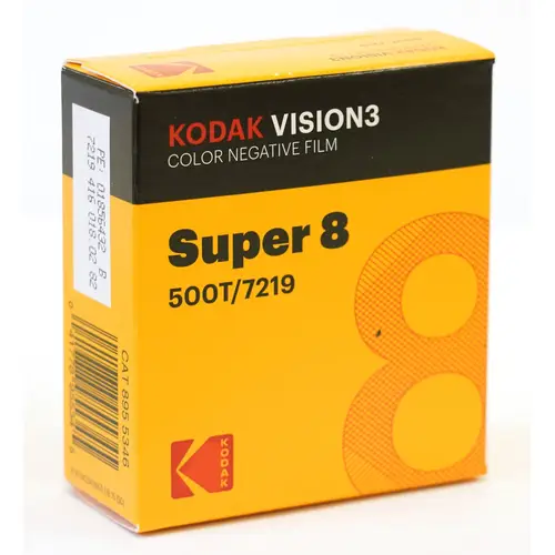 Kodak Vision3 500T 7219, 8 mm x 15 m Perf. 1R Schmalfilm