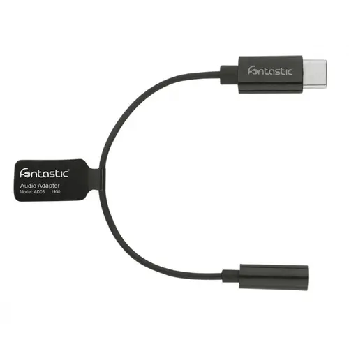 Fontastic Adapter Typ-C auf 3,5 mm Audio Buchse, schwarz Realtek DAC