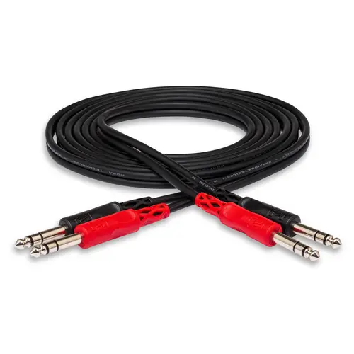 Hosa CSS-202 Stereoverbindung sym. 2x TRS auf 2x TRS, 2 m