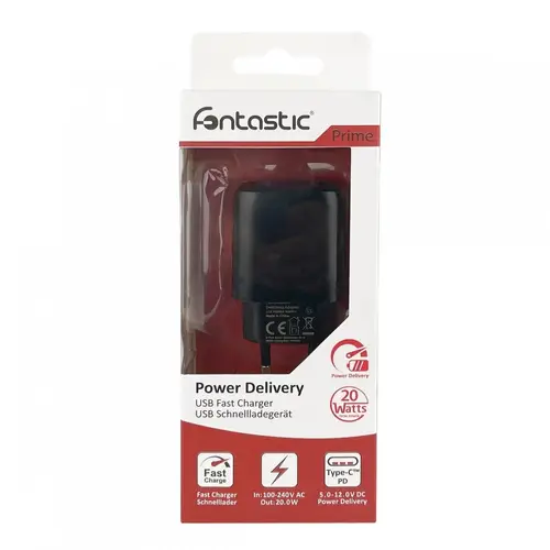 Fontastic PD-20W Nivo USB Typ-C schwarz Netzteil