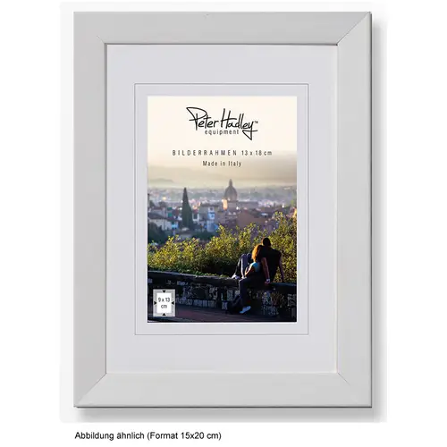 Peter Hadley Nina 15x20 cm weiß, Holzrahmen