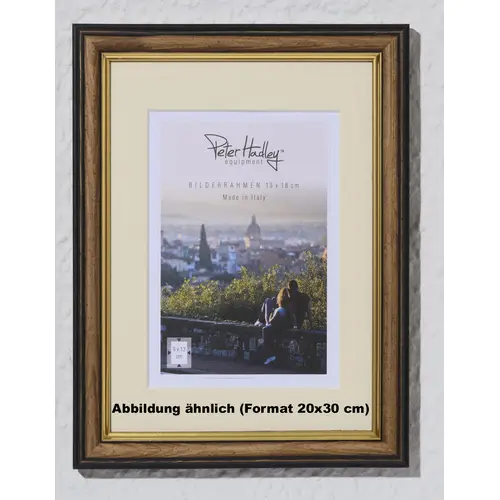 Peter Hadley Ragusa 20x30 cm, braun-gold, mit Ppt., Holzrahmen