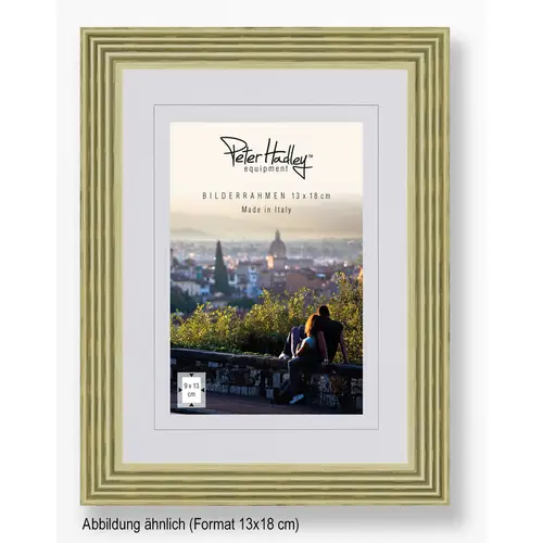 Peter Hadley Arezzo 13x18 cm, grün, Holzrahmen