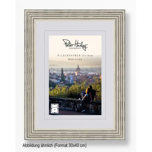 Peter Hadley Arezzo 30x40 cm, grau, Holzrahmen