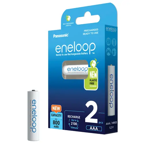 Panasonic eneloop AAA 800 mAh 2er Micro Blister (BK-4MCDE/2BE)