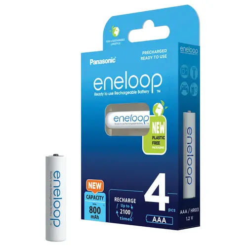 Panasonic eneloop AAA 800 mAh 4er Micro Blister (BK-4MCDE/4BE)