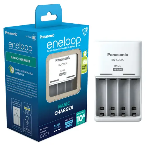 Panasonic eneloop BQCC51 unbestückt, Basic Charger