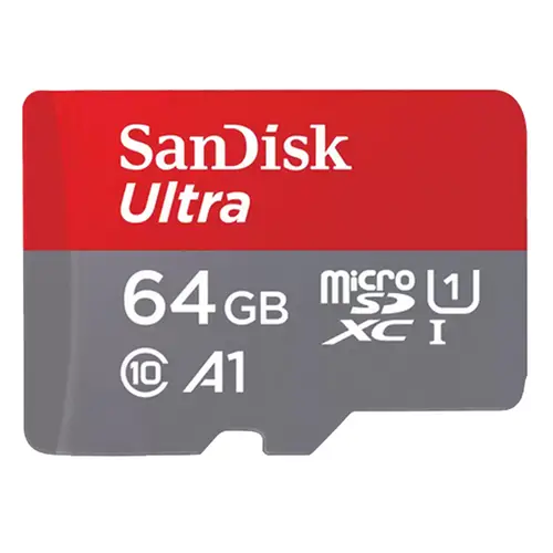 SanDisk 64 GB microSDXC-Karte+SD Adapter 140MB/s A1 Class 10 UHS-I, Speicherkarte