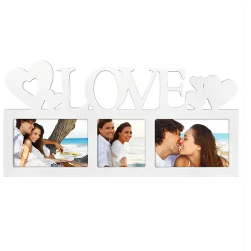 Hama Montreal-Love 3fach weiß, Galerie Rahmen aus Kunststoff