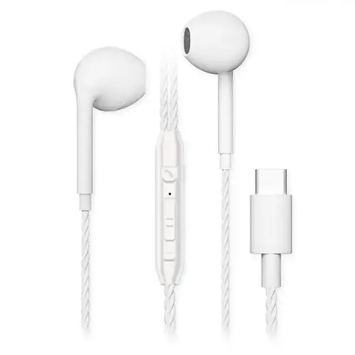Fontastic C12-LR weiß, In-Ear Stereo- Headset, USB Typ-C