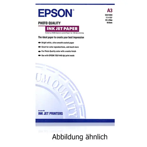 Epson Photo Quality Inkjet Paper DIN A3+ 102 g/m², 100 Blatt, matt