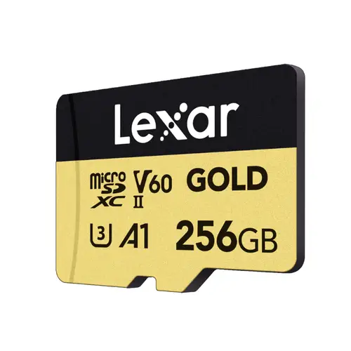 Lexar Gold MicroSDXC 256 GB, UHS-II, U3, V60 Professional Speicherkarte