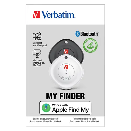 Verbatim MYF-02 My Finder schwarz/weiß 2er-Pack Bluetooth-Tracker