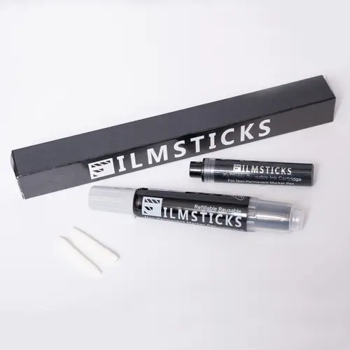 Filmsticks Re-Usable Marker Pen Kit Non-Permanent, Marker mit 2 Stiftspitzen