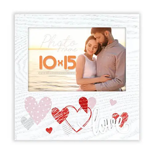 ZEP Nadja 10x15 cm Querformat weiß Holzrahmen