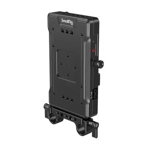 SmallRig 3203B V-Mount-Akkuadapterplatte mit doppelter 15mm Stangenklemme