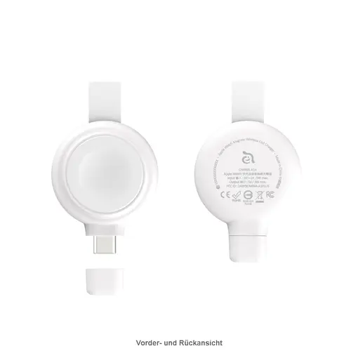 ADAM Elements OMNIA A1+ Apple Watch magnetisch. kabelloser Schnellader, weiß