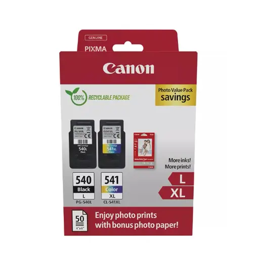 Canon PG-540L/CL-541 XL Photo Value Pack Tinte+Papier GP-501 10x15 50Bl. glänzend