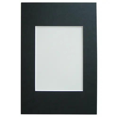 Walther Passepartout 20x30 cm schwarz (Bildausschnitt 13x18cm)