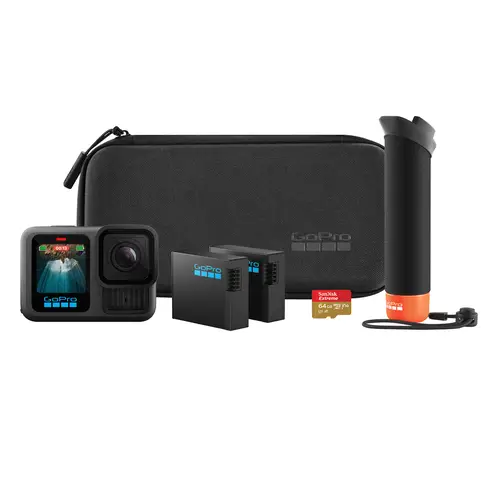 GoPro HERO13 Black Accessory Hard Bundle 2 Akkus+ 64 GB Micro SD 1x,  Actioncam
