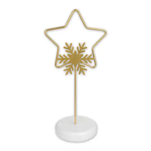 ZEP Foto-Clip Moritz gold, 6 x 18 cm mit Holzfuß