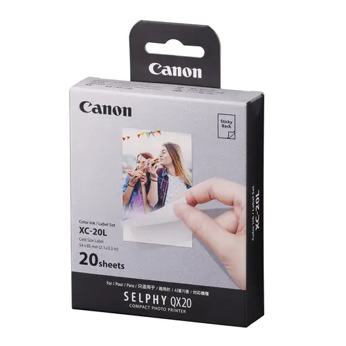 Canon XC-20L Sticker/Ink Set 20 Blatt im Kreditkartenformat (54x85 mm)