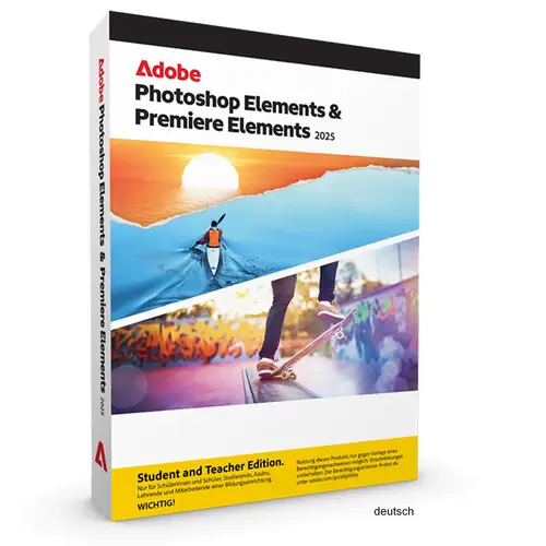 Adobe Photoshop & Premiere Elem.2025 S&T deutsch, Student & Teacher Edition