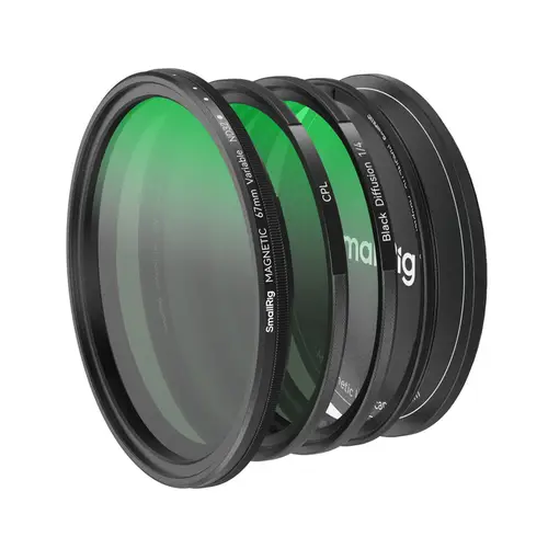 SmallRig 4726 Attachable Filter Kit 5in1 VND 2-32+CPL+1/4 Effect Black Mist 67 mm