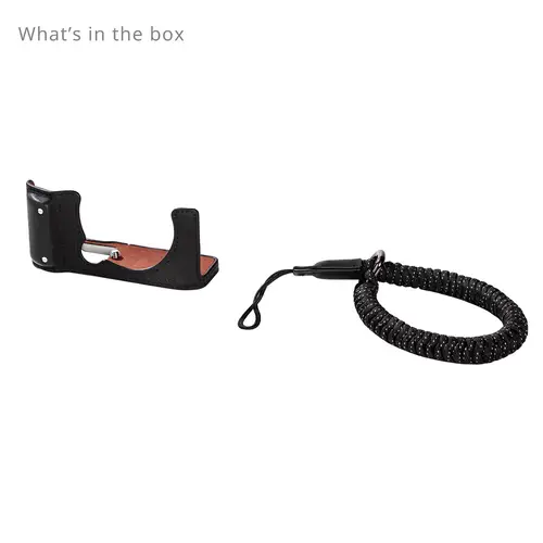 SmallRig 4879 Kamera-Leder-Halbschalen- Set für Fujifilm X-M5 schwarz