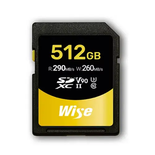 Wise SDXC UHS-II V90 512 GB Speicherkarte