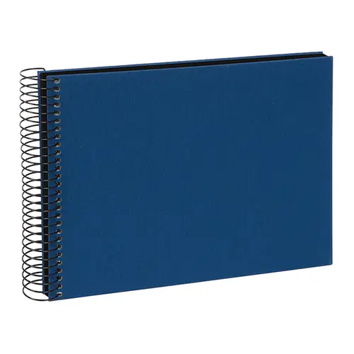 Goldbuch Bella Vista 24x17 cm, 40 schwarze Seiten, blau, Spiralalbum