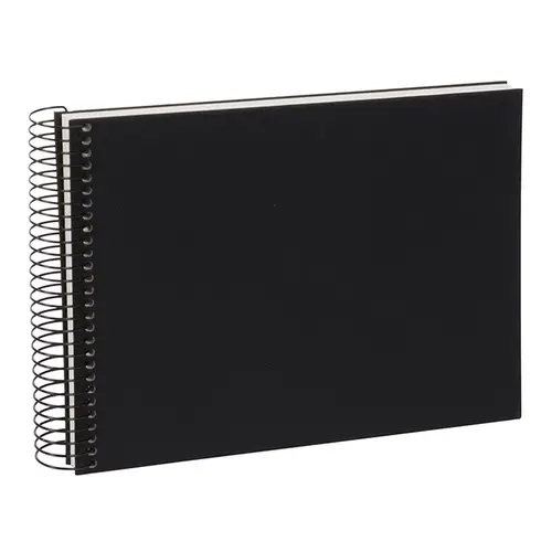 Goldbuch Bella Vista 24x17 cm, 40 weiße Seiten, schwarz, Spiralalbum