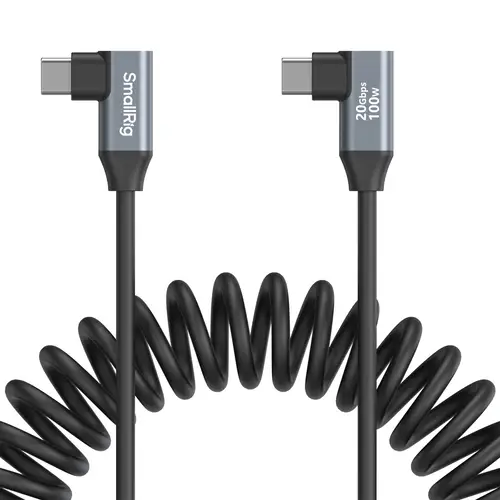 SmallRig 4793 USB-C an USB-C Coiled Data Cable 35 cm (angled to angled)