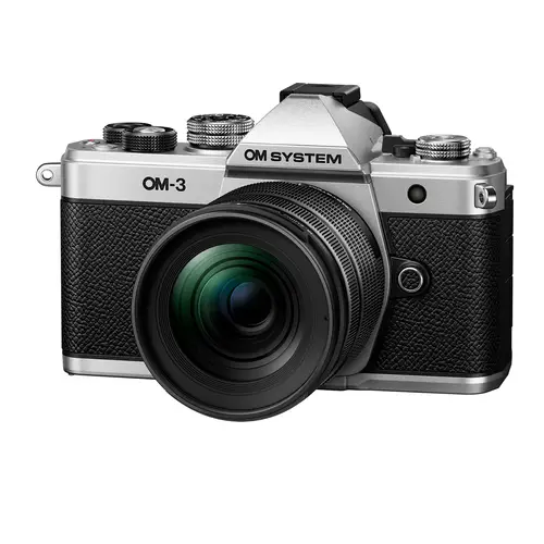 OM SYSTEM OM-3 + 4,0/12-45mm PRO silber Kamerakit