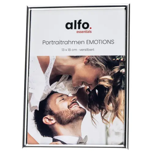 alfo. Emotions 13x18 cm silber-glanz Porträtrahmen