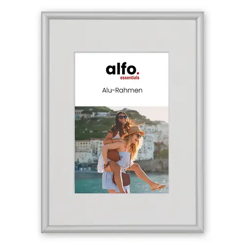 alfo. Tibet 13x18 cm silber-matt, Alurahmen