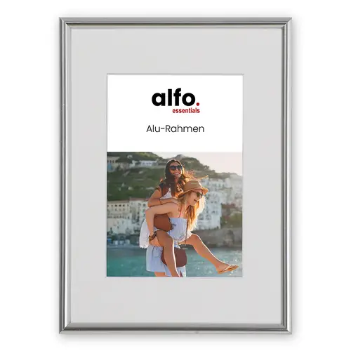 alfo. Tibet 13x18 cm silber-glanz, Alurahmen