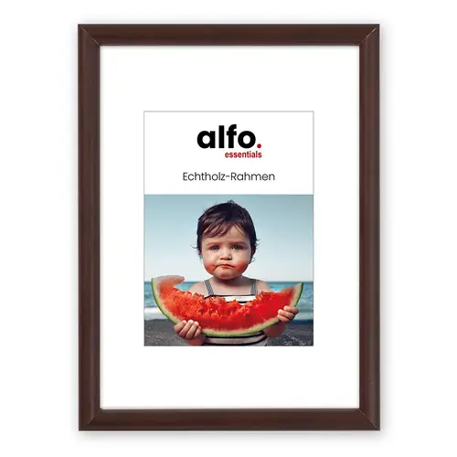 alfo. Rondo 30x45 cm dunkelbraun, Holzrahmen