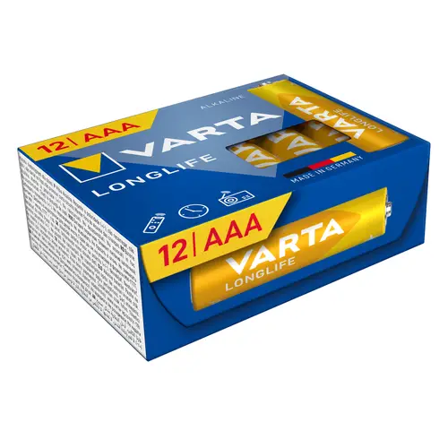 Varta Longlife Micro AAA CUBE12 Batterie plastikfrei