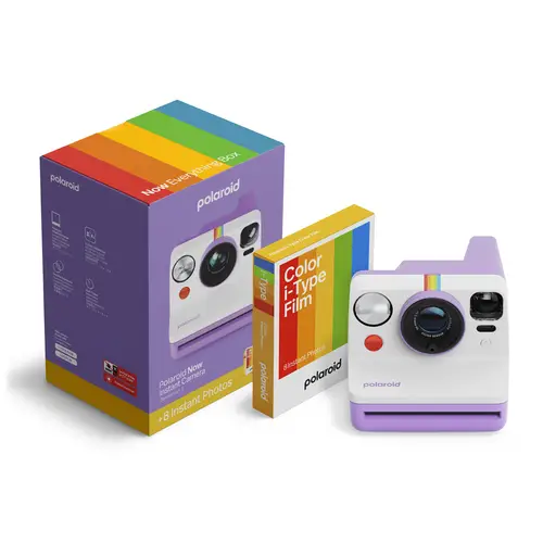 Polaroid Everything Box Now Gen3 Purple Sofortbildkamera + i-Type Film (8 Aufn.)