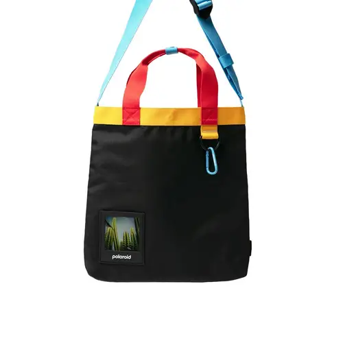 Polaroid Ripstop Tote Black Multi, Ripstop-Tragetasche schwarz-bunt