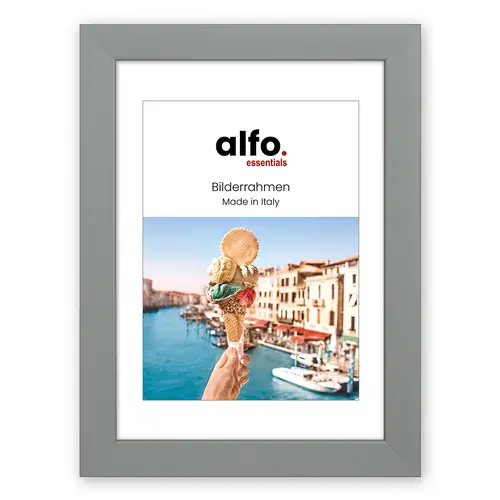 alfo. Amalfi 40x50 cm, grau Holzrahmen