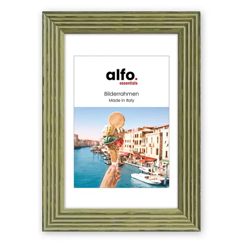 alfo. Arezzo 30x40 cm grün, Holzrahmen