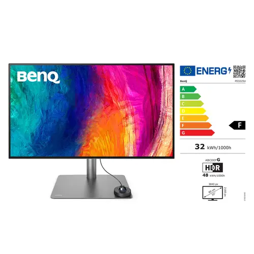 BenQ PD3225U 81,28 cm (32') schwarz/grau 4K UHD Monitor mit USB-C und 98 % DCI-P3"